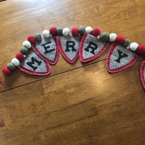 Merry Christmas Felt Banner